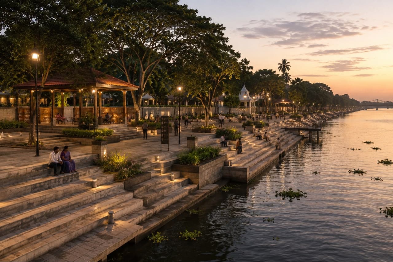 Varanasi Ghat Rejuvenation — photo 4: Riverfront Revitalization in Varanasi, Uttar Pradesh