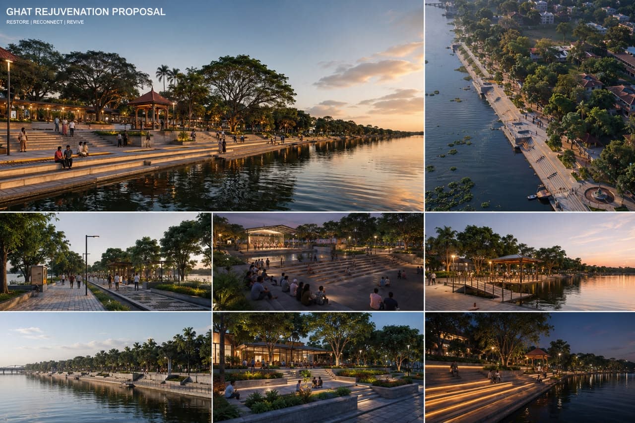 Varanasi Ghat Rejuvenation — photo 5: Riverfront Revitalization in Varanasi, Uttar Pradesh